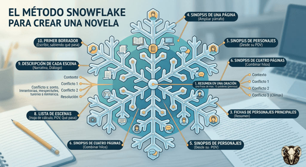 metodo snowflake para crear una novela u organizarla metodo snowflake para crear una novela u organizarla